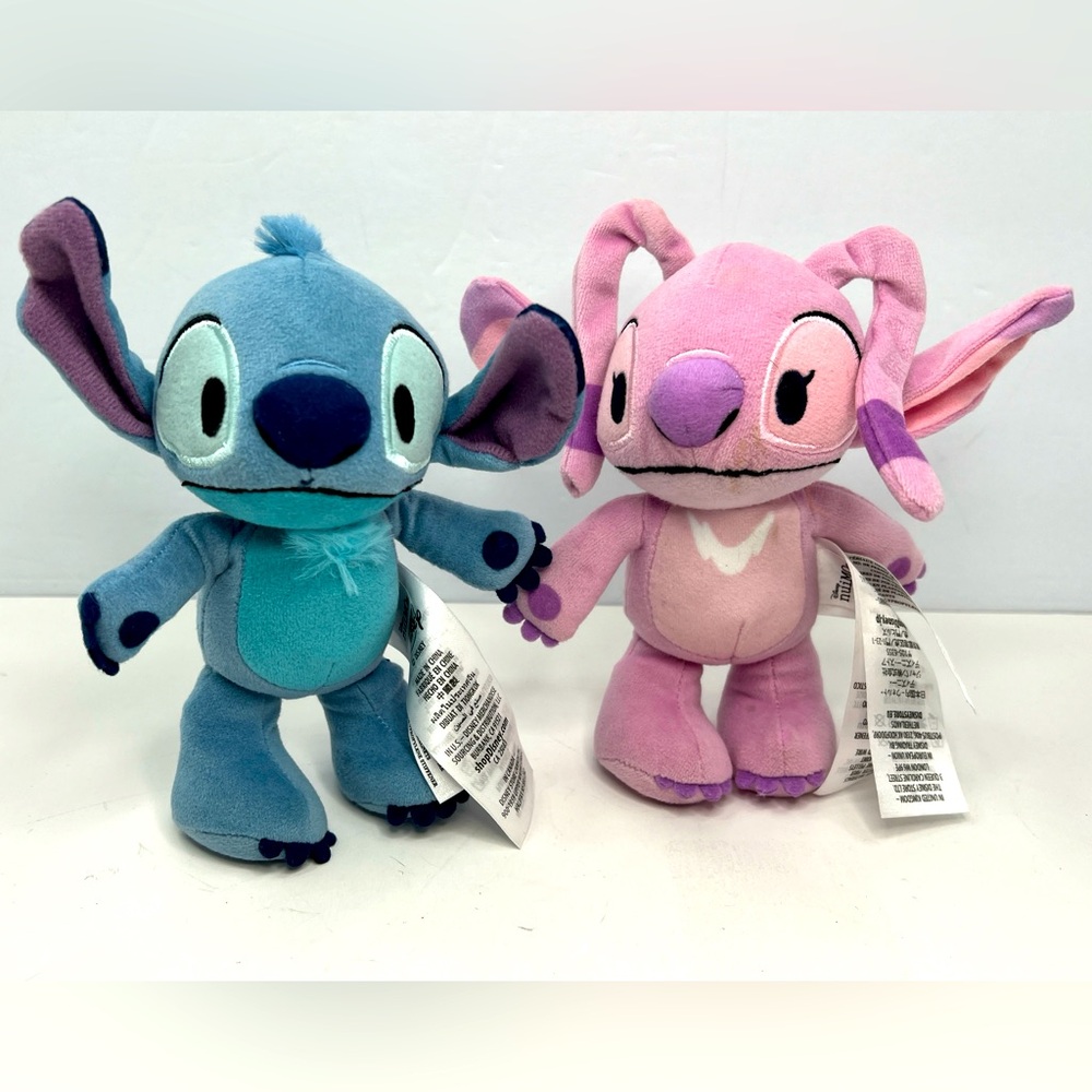 Disney NuiMOs Stitch Angel Doll Lilo and Stitch Plush SET OF 2